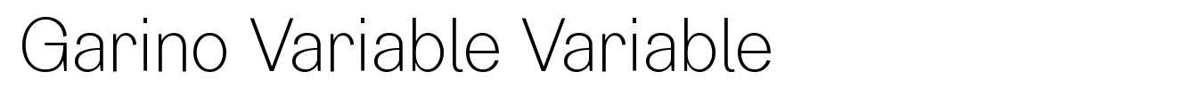 Garino Variable Variable image